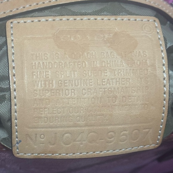 Coach Hamptons Pink Suede Carryall Bag - Picture 7 of 11